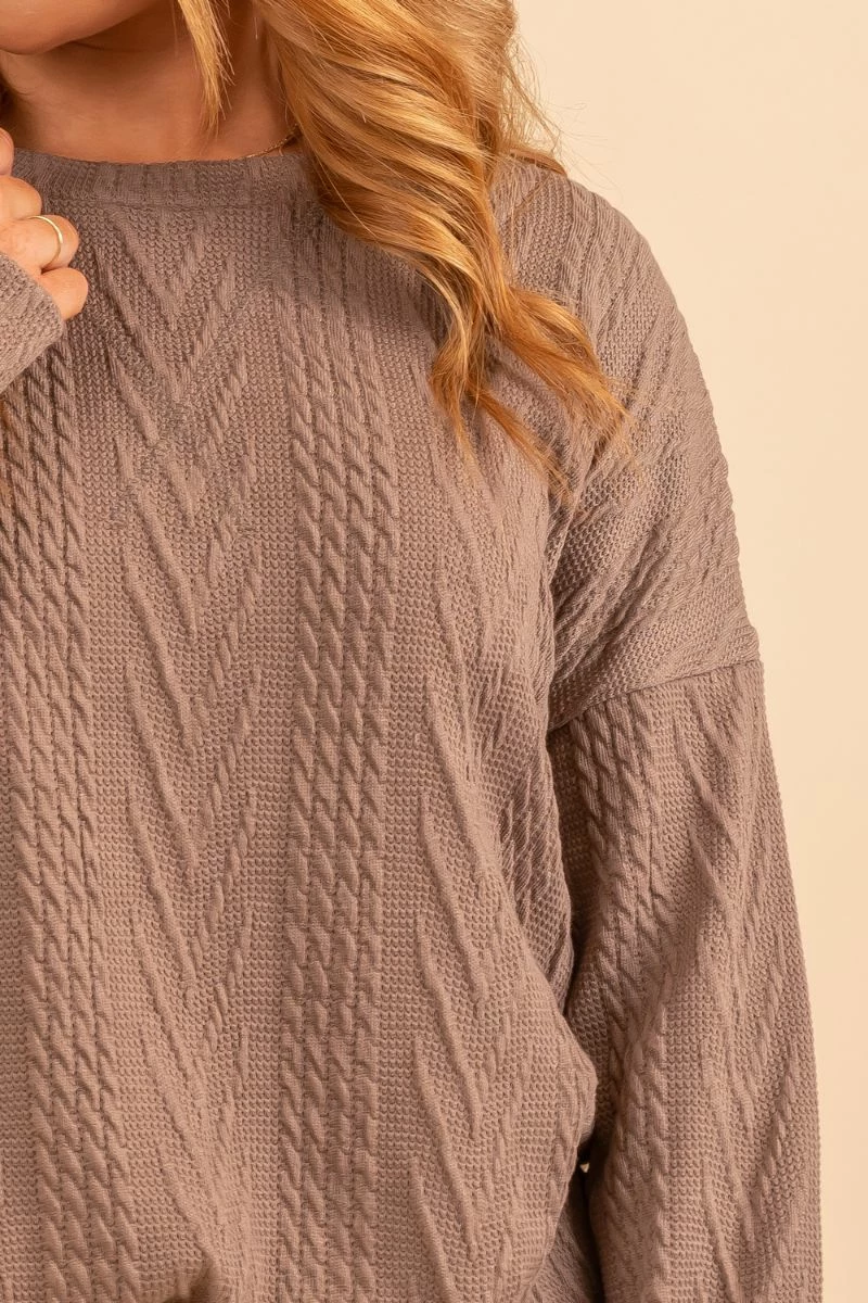 7th Ray Cozy And Content Long Sleeve Pullover Sweater 16 7th Ray Cozy And Content Long Sleeve Pullover Sweater - Image 14