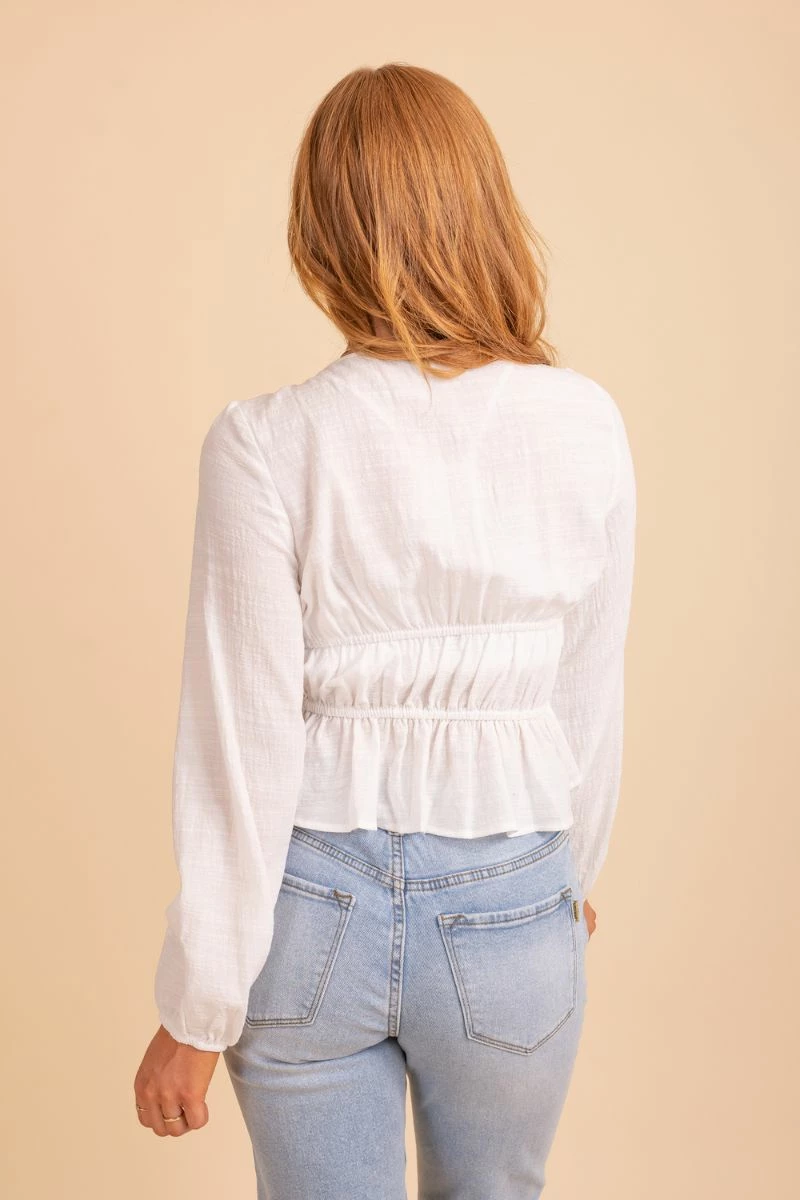 Lilou Through The Clouds Cinched Top 4 Lilou Through The Clouds Cinched Top - Image 2