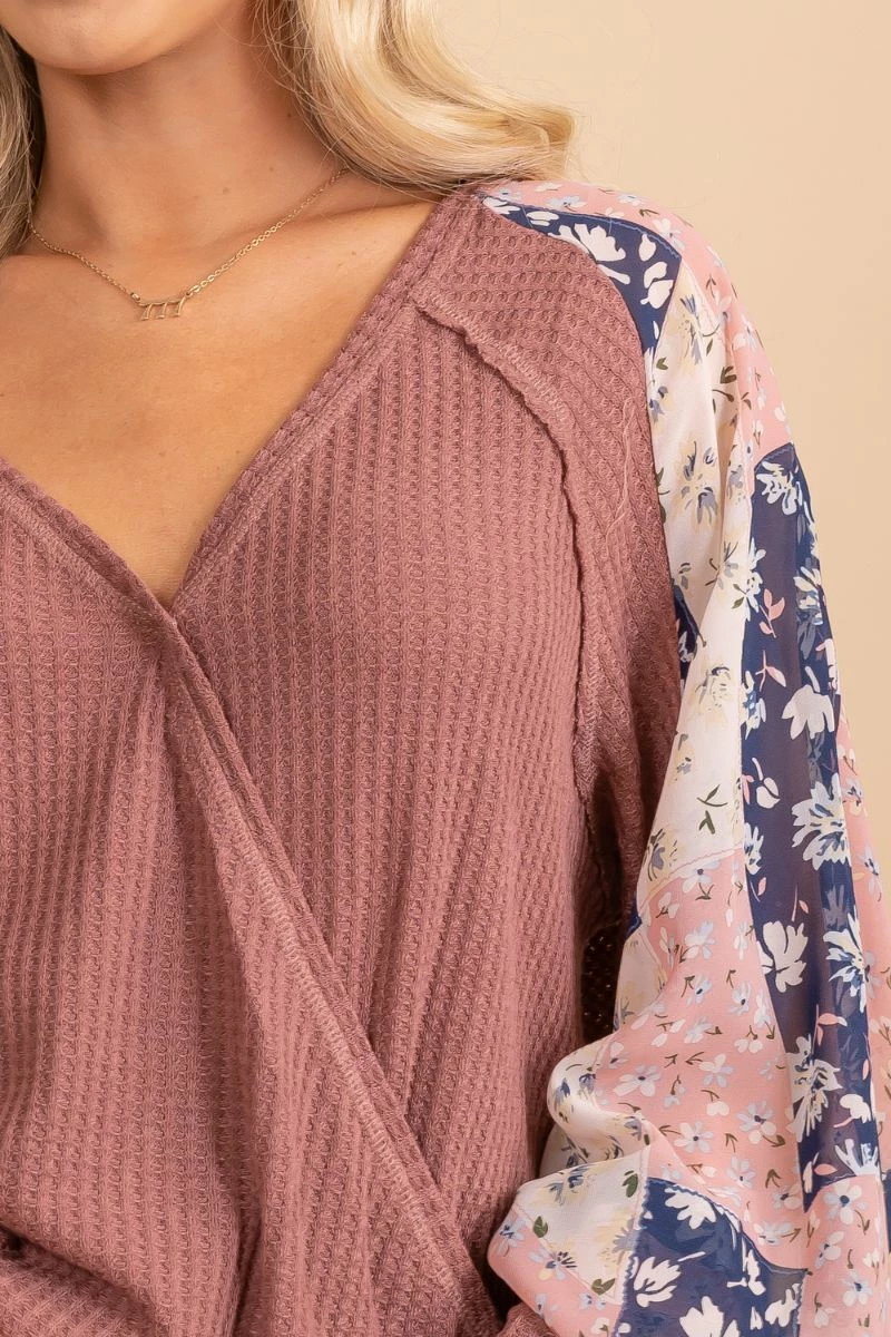 L Love Inc Marigold Medley Faux Wrap Top 4 L Love Inc Marigold Medley Faux Wrap Top - Image 2