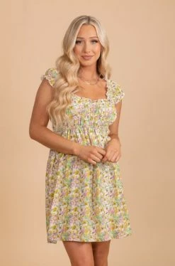 Wholesale Fashion Trends A Dream Come True Floral Mini Dress