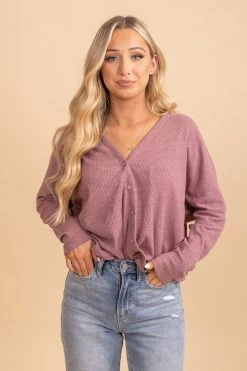 L Love Inc Eye For Love Ribbed Knit Top