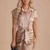 Do + Be Collection Champagne Celebration Faux Wrap Mini Dress - Light Brown -bella ella boutique shop 2 ec87893f 259c 4e2e 905a 77bacaae752b 5000x