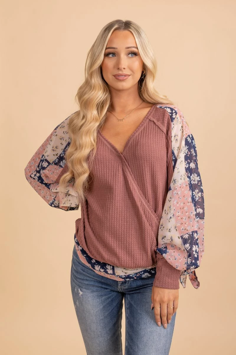 L Love Inc Marigold Medley Faux Wrap Top 3 L Love Inc Marigold Medley Faux Wrap Top