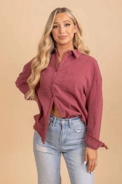 L Love Inc Make It Yours Button Up Top