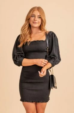 HYFVE Chic And Classy Ribbed Mini Dress