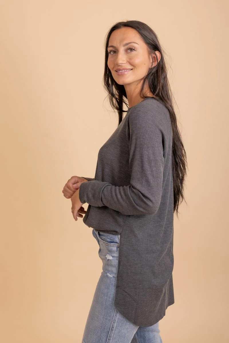 Zenana For Infinite Long Sleeve Waffle Knit Top 10 Zenana For Infinite Long Sleeve Waffle Knit Top - Image 8