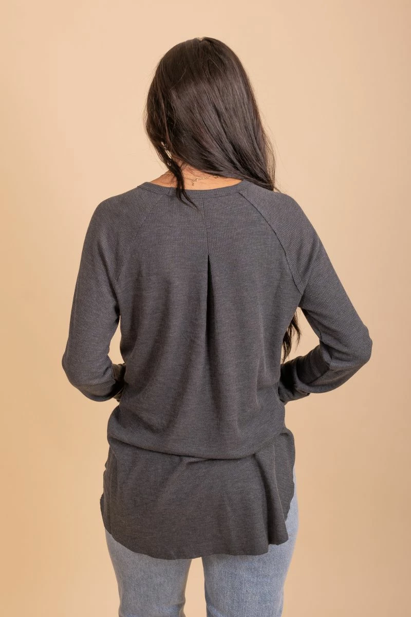 Zenana For Infinite Long Sleeve Waffle Knit Top 9 Zenana For Infinite Long Sleeve Waffle Knit Top - Image 7