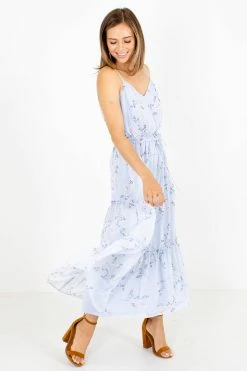 Rokoko Asking For A Friend Floral Midi Dress 10 Rokoko Asking For A Friend Floral Midi Dress -bella ella boutique shop Asking for a Friend Blue Dress Side 5000x