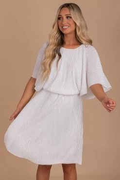 Stylive In The Limelight Ribbed Knee-Length Dress