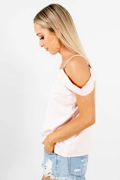 Bella Ella Boutique Bashful Babe Pink Cold Shoulder Top 13 Bella Ella Boutique Bashful Babe Pink Cold Shoulder Top -bella ella boutique shop Bashful Babe Pink Top Side 5000x