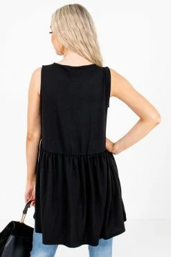 Zenana Best Friend Tank Top -bella ella boutique shop BestFriendTankBlackBack 5000x