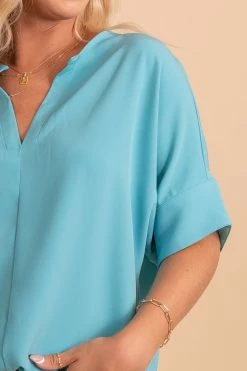 Zenana Born For This Short Sleeve Blouse -bella ella boutique shop BornforThisShortSleeveBlousedetail 5000x
