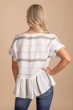 Mine & E&M Bright Eyes Button-Up Top -bella ella boutique shop BrightEyesButton UpTopback 5000x