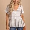 Mine & E&M Bright Eyes Button-Up Top