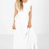 Hayden Brightest Days White Maxi Dress -bella ella boutique shop Brightest Days White Maxi Dress Front 5000x