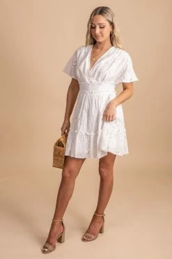 Blu Ivy Bring On Spring Eyelet Mini Dress -bella ella boutique shop BringOnSpringEyeletMiniDressSide 5000x
