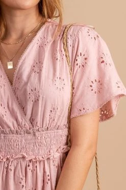 Blu Ivy Bring On Spring Eyelet Mini Dress -bella ella boutique shop BringOnSpringEyeletMiniDressdetail 5000x