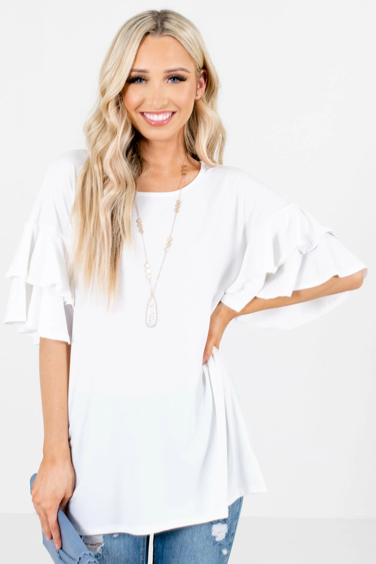 Zenana Build Your Dream Ruffle Top 10 Zenana Build Your Dream Ruffle Top - Image 8