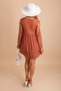 Polagram Can't Say Goodnight Mini Dress -bella ella boutique shop Can tSayGoodnightMiniDress Backorange 5000x