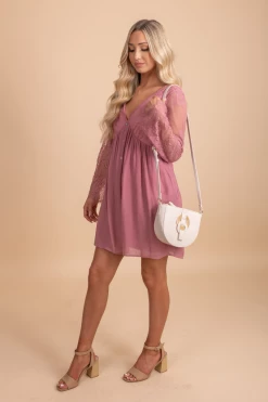 Polagram Can't Say Goodnight Mini Dress -bella ella boutique shop Can tSayGoodnightMiniDress Sidepink 5000x