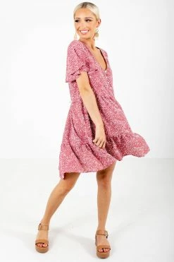 Jodifl Cheers To You Patterned Mini Dress -bella ella boutique shop Cheers to You Dress Full Front 5000x