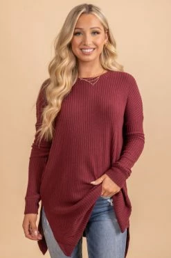Zenana Life Goes On Long Sleeve Waffle Top -bella ella boutique shop DESERTROSE 1 0a330058 7bdc 4713 b4c6 c7a043b22f25 5000x