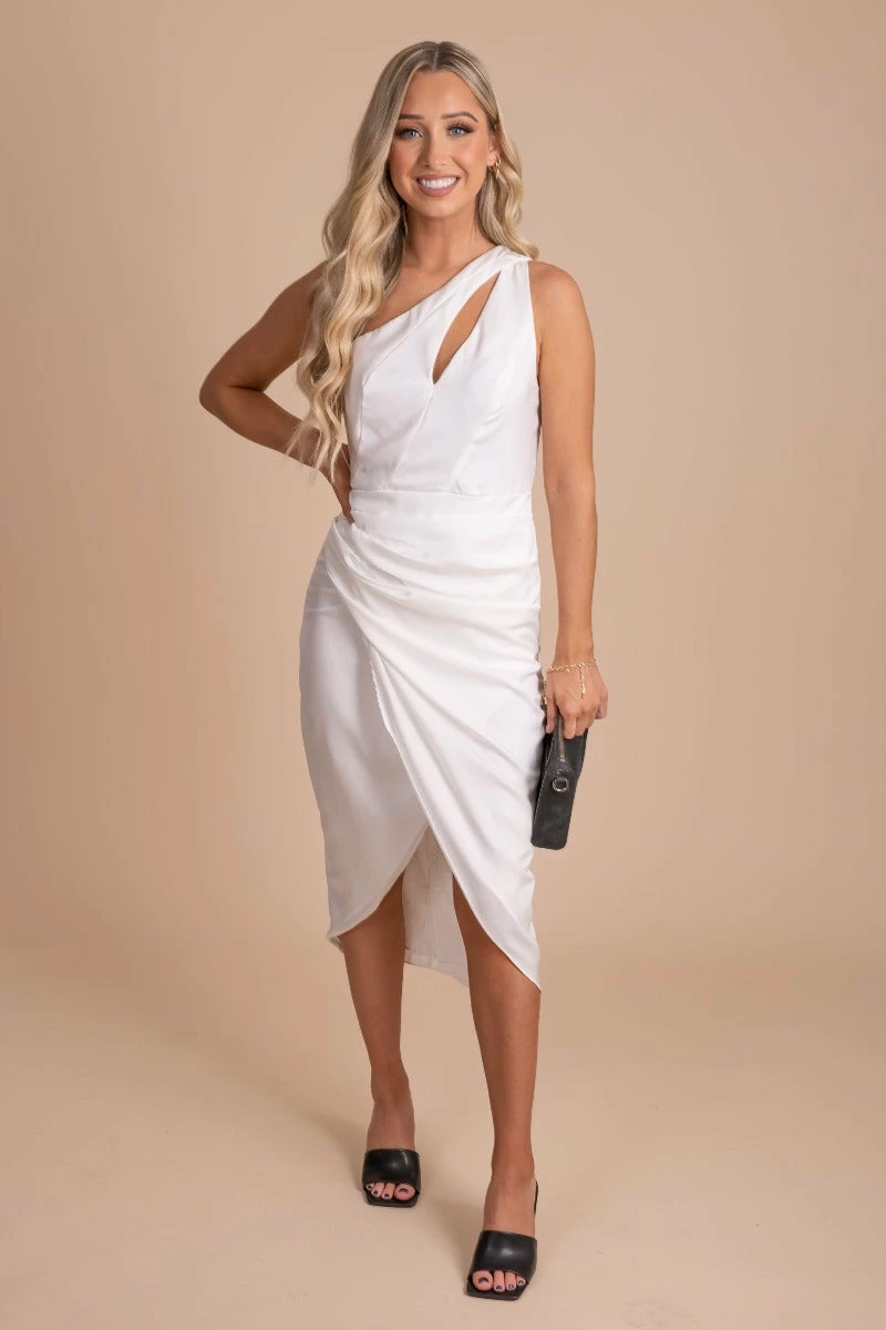 Do + Be Dare To Love Me One Shoulder Midi Dress 3 Do + Be Dare To Love Me One Shoulder Midi Dress