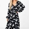 Very J Endless Enchantment Floral Midi Dress 1 Very J Endless Enchantment Floral Midi Dress -bella ella boutique shop EndlessEnchantmentBlackDressFront 5000x