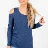 Bella Ella Boutique Fine By Me Blue Cold Shoulder Top 2 Bella Ella Boutique Fine By Me Blue Cold Shoulder Top -bella ella boutique shop Fine By Me Blue Top Front 5000x