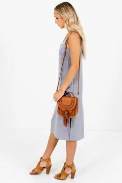 Bella Ella Boutique Girls Night Gray Satin Knee-Length Dress -bella ella boutique shop Girls Night Gray Dress Side 5000x