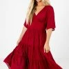 Polagram Gorgeous Girl Midi Dress 1 Polagram Gorgeous Girl Midi Dress -bella ella boutique shop Gorgeous Girl Red Dress Front 5000x