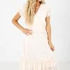 Tea N Rose Here's To You Cream Midi Dress -bella ella boutique shop Here s to You Cream Dress Front2 5000x