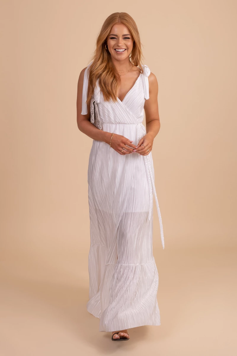 Very J How Far I've Come Ribbed Maxi Dress - White 8 Very J How Far I've Come Ribbed Maxi Dress - White - Image 6