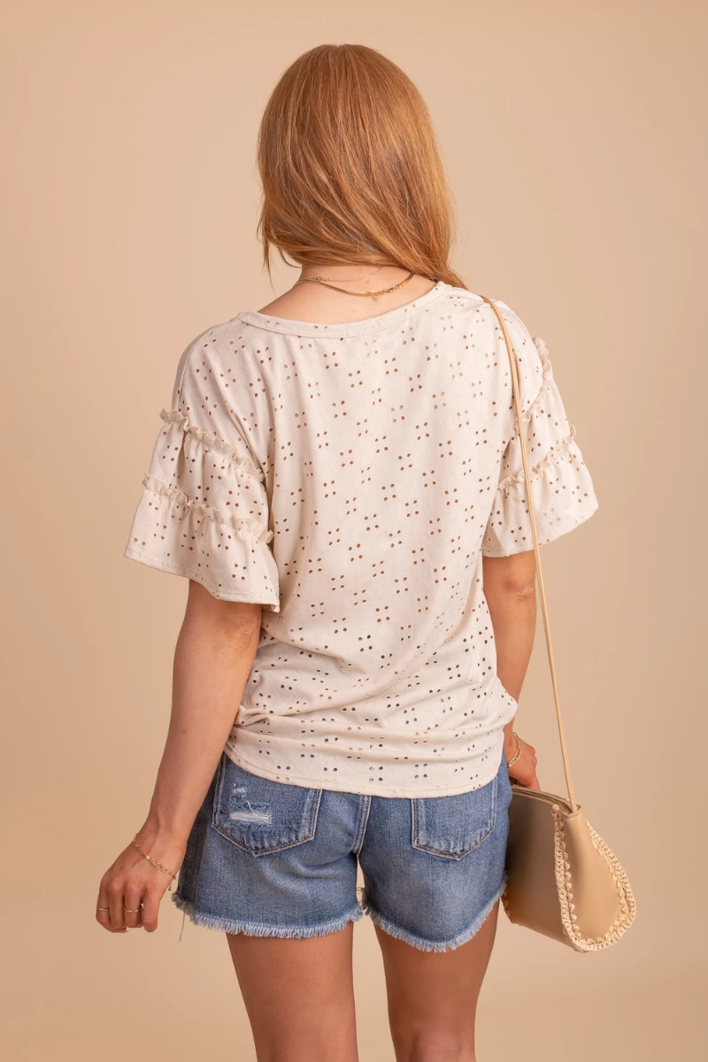 Bibi Just You & I Eyelet Top 4 Bibi Just You & I Eyelet Top - Image 2