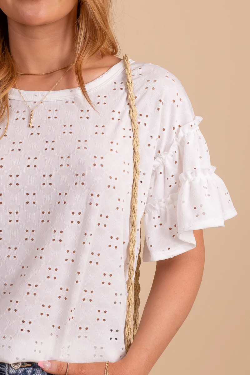 Bibi Just You & I Eyelet Top 9 Bibi Just You & I Eyelet Top - Image 7