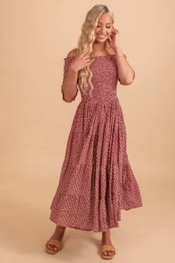 Tea N Rose Keep On Dancing Floral Midi Dress