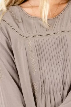 Bella Ella Boutique Love Of My Life Taupe Brown Mini Dress 11 Bella Ella Boutique Love Of My Life Taupe Brown Mini Dress -bella ella boutique shop Love of My Life Taupe Dress Detail 5000x