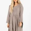 Bella Ella Boutique Love Of My Life Taupe Brown Mini Dress -bella ella boutique shop Love of My Life Taupe Dress Front2 5000x