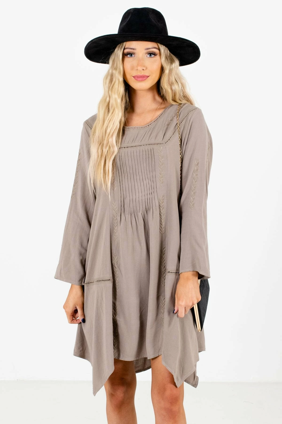 Bella Ella Boutique Love Of My Life Taupe Brown Mini Dress 3 Bella Ella Boutique Love Of My Life Taupe Brown Mini Dress