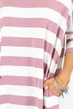 Zenana Lover's Game Striped Top -bella ella boutique shop Lover sGameTopPinkDetail 5000x