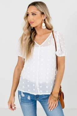 Bella Ella Boutique Loving It Textured Blouse