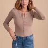 Le Lis Happiness Guaranteed Button Down Bodysuit