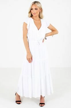 All In Favor More Than A Memory White Maxi Dress
