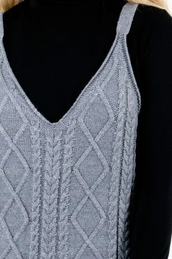 Bella Ella Boutique New Perspective Gray Knee-Length Dress 11 Bella Ella Boutique New Perspective Gray Knee-Length Dress -bella ella boutique shop New Perspective Gray Dress Detail 5000x