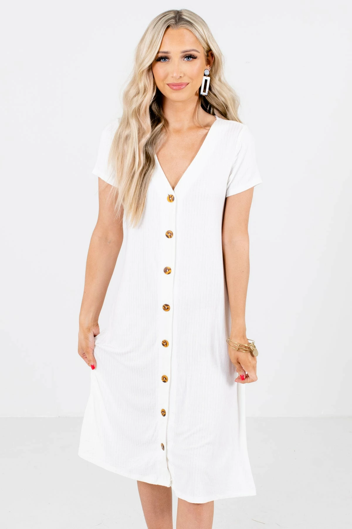 Heart & Hips One In A Million White Midi Dress 8 Heart & Hips One In A Million White Midi Dress - Image 6