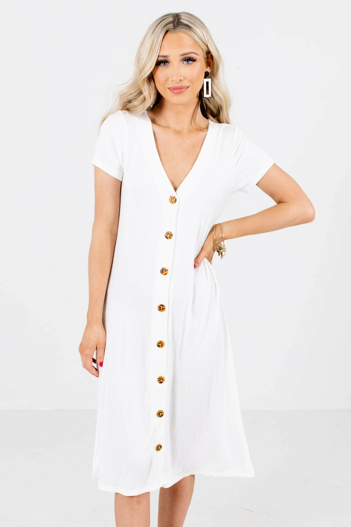Heart & Hips One In A Million White Midi Dress 3 Heart & Hips One In A Million White Midi Dress