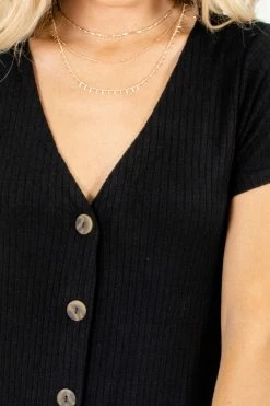 Heart & Hips One In A Million Black Midi Dress -bella ella boutique shop One in a Million Black Dress Detail 5000x