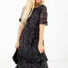 Very J Own The Occasion Floral Midi Dress -bella ella boutique shop Own the Occasion Black Dress Front 5000x