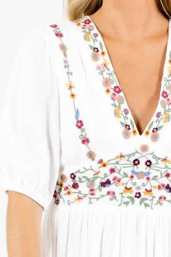 In Loom Queen Of Summer White Maxi Dress -bella ella boutique shop Queen of Summer White Dress Detail 5000x