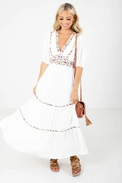 In Loom Queen Of Summer White Maxi Dress -bella ella boutique shop Queen of Summer White Dress Full Front2 5000x